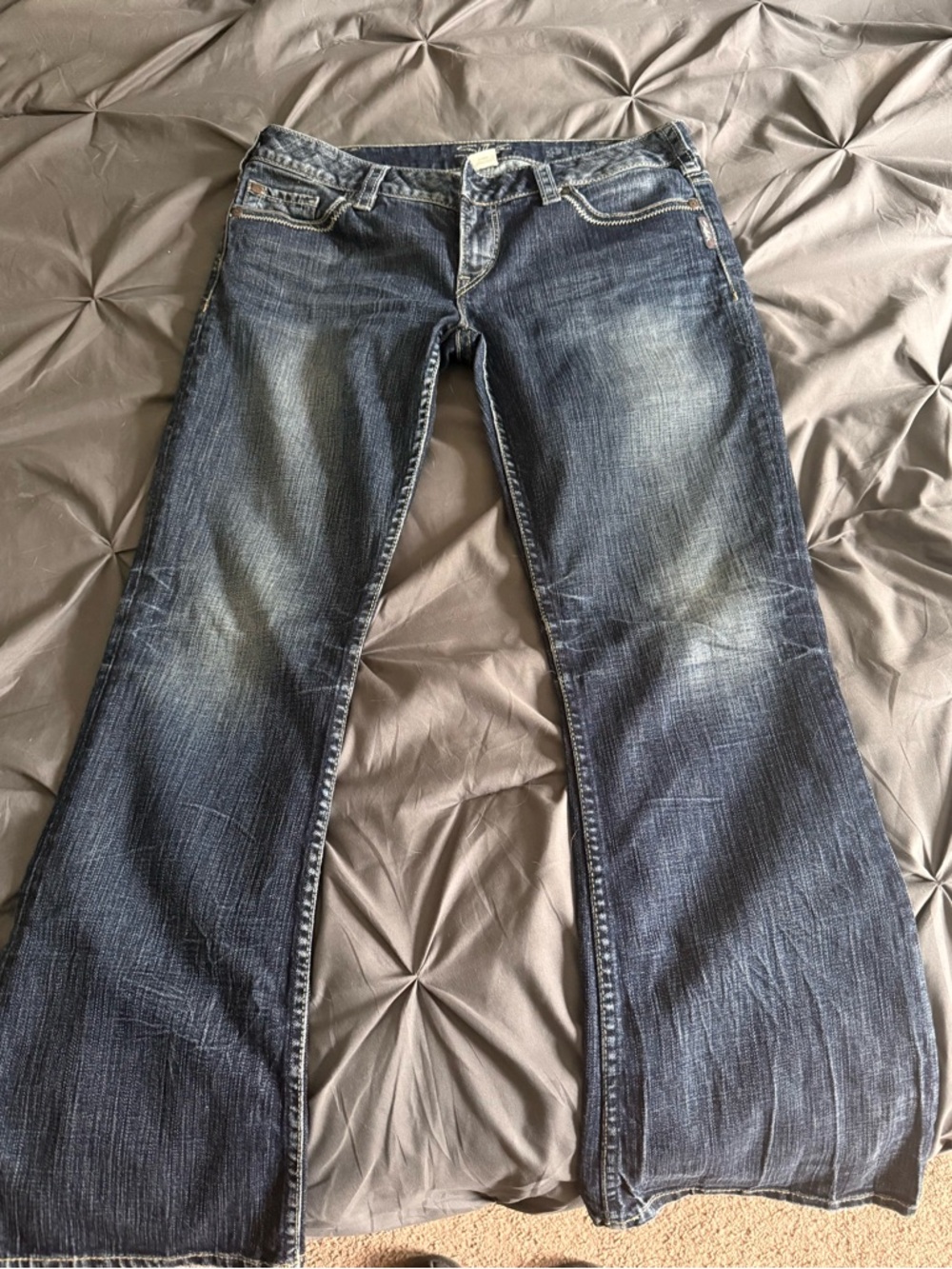 Silver Jeans Dark Blue Bootcut Jeans